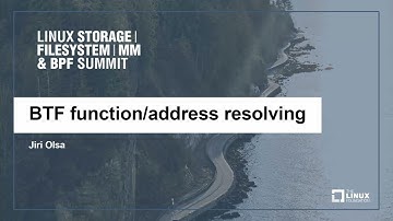 BTF function/address resolving  - Jiri Olsa
