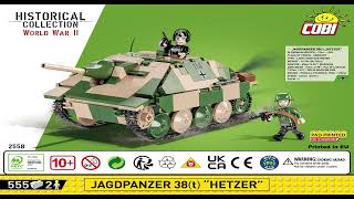 Cobi Instructions | Small Army / WW2 | 2558 | Jagdpanzer 38 (t) Hetzer