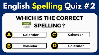English Spelling Quiz : 25 Correct Spelling Questions Quiz ?✨ | Modivs Education