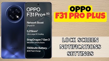 Oppo F31 Pro Plus Lock Screen Notifications Settings || Hide/Show Notification content