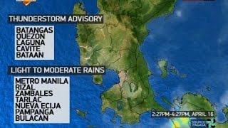 NTVL: Weather update as of 3:28 p.m. (April 16, 2017)