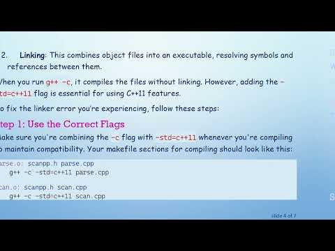 How to Fix Linker Errors When Compiling C+ +  with g+ +  -std=c+ + 11