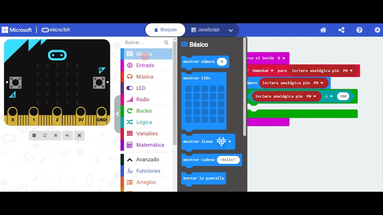Humedad y Variables Microbit - YouTube