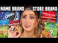 NAME BRAND vs GENERIC SNACKS Taste Test... Which one is ACTUALLY better??