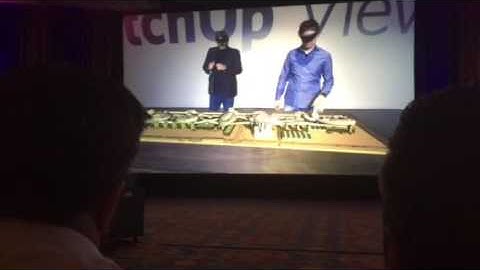 Collaboration on a building design using Hololens - Trimble Dimensions 2016