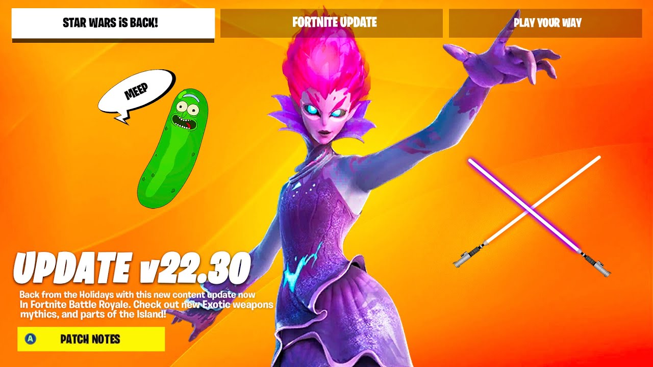 New Huge Fortnite Update Star Wars Secret Herald Skin More Youtube