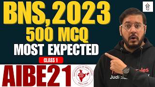 AIBE 21 Top 500 MCQ for BNS Part 1 | Yalgaar Series By Shubham Upadhyay Sir | The Law Tales