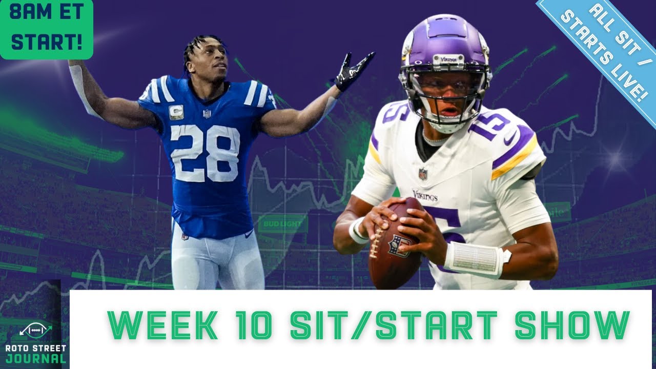Week 10 Fantasy Football Start 'Em / Sit 'Em and NFL News: Start Kyler Murray, Josh Dobbs?