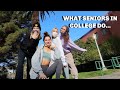 3 SENIORS IN COLLEGE VLOG A DAY IN THEIR LIVES