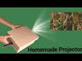 How to make a homemade mobile projector with cardboard  working model