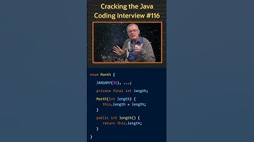 What is an enumeration? - Cracking the Java Coding Interview #codinginterview #java