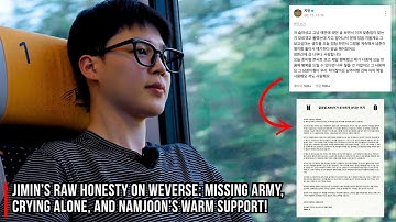 Fans huilen! BTS Jimin updatet Weverse over het missen van ARMY en RM moedigt hem aan!