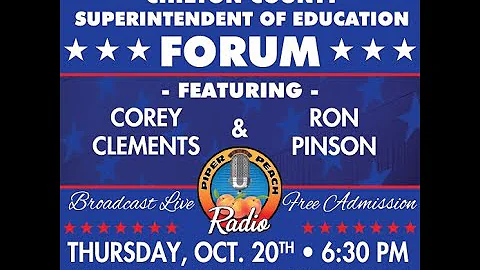 Superintendent of Education Forum featuring Cory C...