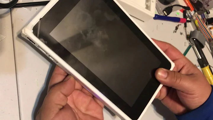 3d printed raspberry pi with touchscreen tablet second prototype