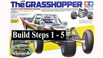 Tamiya Grasshopper - Black Edition Build Steps 1 - 5