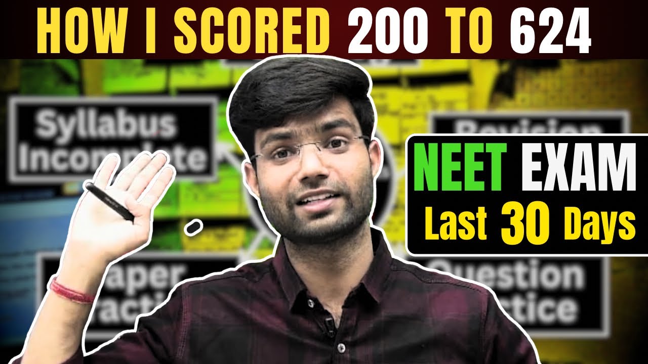 Last 30 Days In NEET Exam || Genius plan || - YouTube
