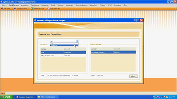 Library Package-library automation software -Income and Expenditure Analysis