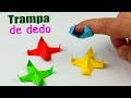 Cómo hacer un juguete antiestrés de papel. [Trampa de dedos de origami DIY]