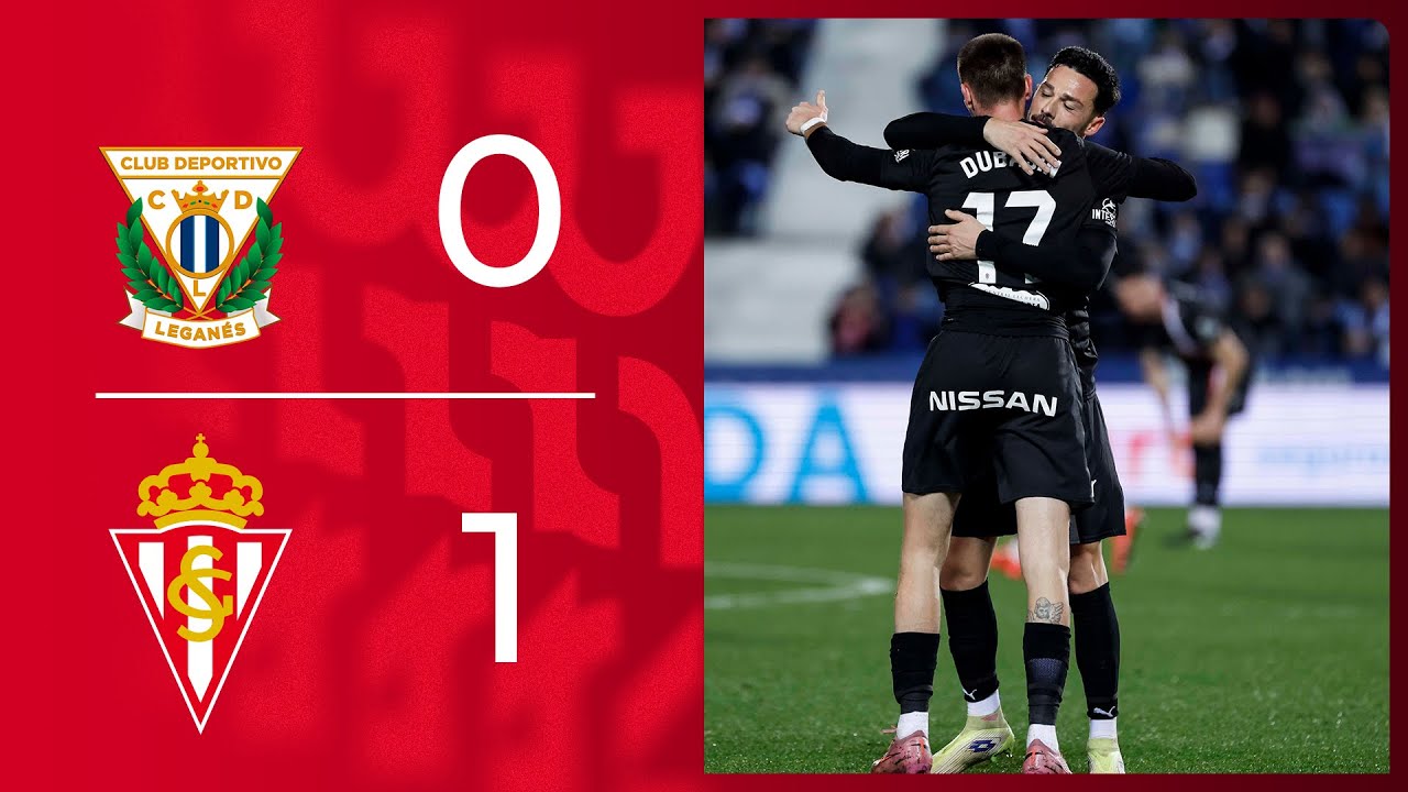 Resumen del CD Leganés-Real Sporting