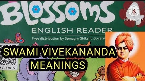 4th Class English Swami Vivekananda Meanings