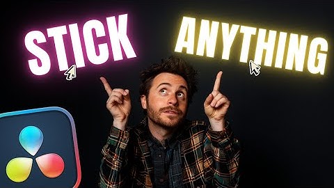 How to STICK TEXT to Moving Objects | Davinci Resolve Tutorial