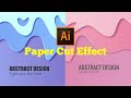 Adobe Illustrator - Abstract Paper Cut Design Tutorial