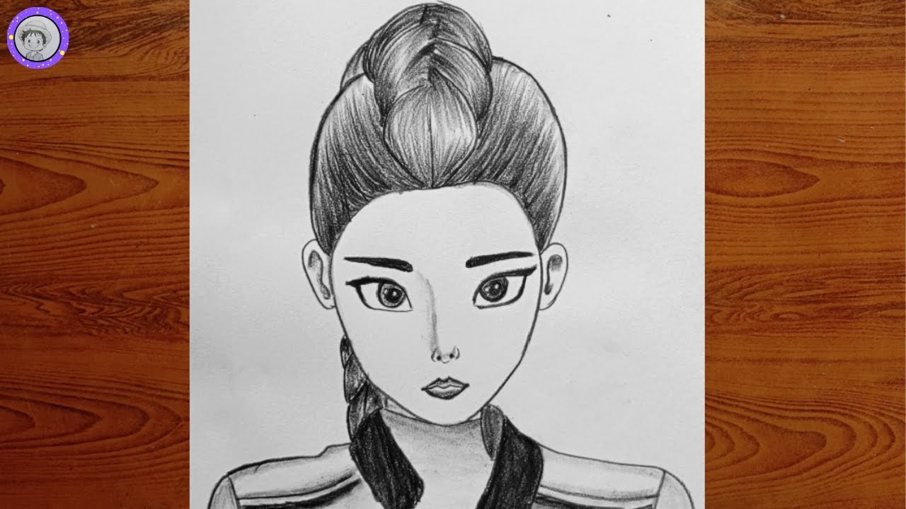 How to Draw Rumi from K‑Pop Demon Hunters | Drawing Step by Step ...