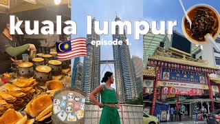 first time in Malaysia! 🇲🇾 exploring Kuala Lumpur &amp; going to a night market | backpacking Malaysia