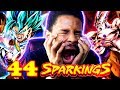 44 Sparkings! Back 2 Back LF PULLS! THESE SUMMONS WILL GO DOWN IN HISTORY | Dragon Ball Legends