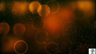 Video Background HD- Orange Circles and Glitter