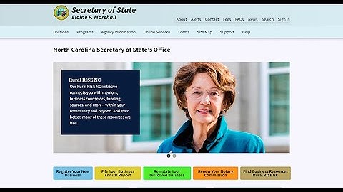 Filing an Annual Report Online