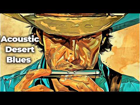 Acoustic Desert Blues Harmonica | Slow Instrumental for Relax & Focus