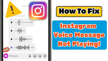 How To Fix Instagram Voice Message Not Playing Problem | Instagram Voice Message Not Working 2025