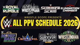 Celebrity WWE All Premium Live Events (PLE) 2026 Schedule | Predicting Every WWE PLE 2026 Date & Location Profile