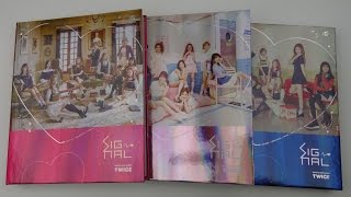 Unboxing Twice 트와이스 4th Mini Album Signal All Editions A Red B Pink C Blue Youtube