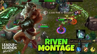 Lol Mobile League Riven Montage - League Of Legends Wild Rift Riven Gameplay
