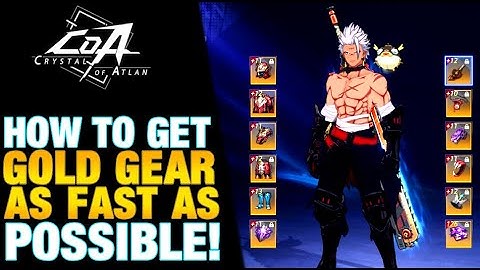 The TOP 5 FASTEST Ways to get GOLD GEAR! | Crystal of Atlan PS5 Gameplay #CoA #Crystalofatlan