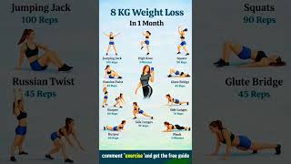 Lose 8KG in 30 Days 🔥 Home Workout That Actually Works (No Equipment) #shorts #loseweight #fatloss