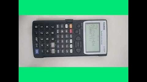 cara memasukan program jarak sudut fx 5800