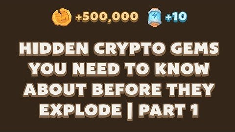 HIDDEN CRYPTO GEMS YOU NEED TO KNOW ABOUT BEFORE THEY EXPLODE PART 1 | Memefi New Video Code