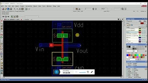 Layout Design on Mentor Graphics with DRC, LVS and PEx