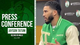 Jayson Tatum Has PROBLEM with His MVP Narrative | Celtics vs Bulls Postgame Interview
