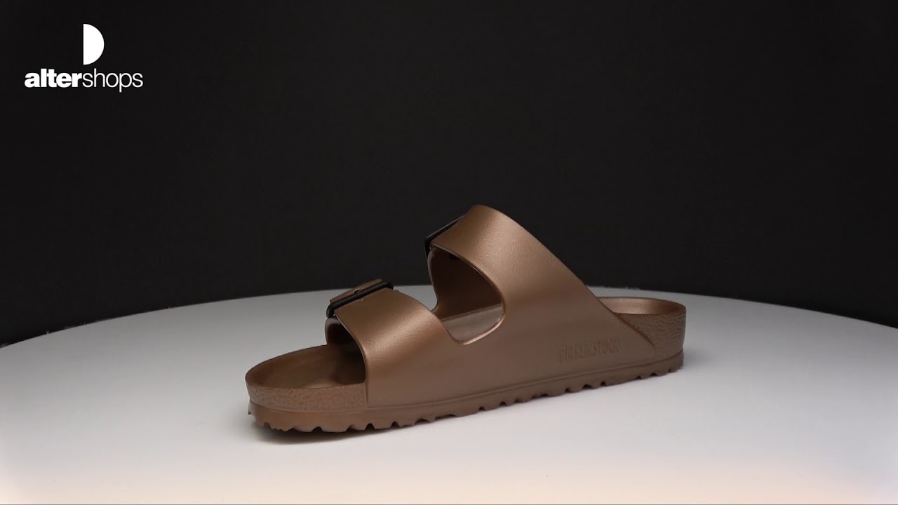 birkenstock arizona eva rose gold