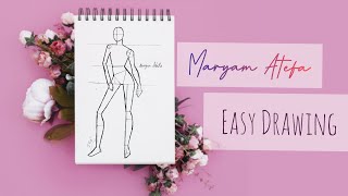 Mannequin Drawing Tutorial In The Simplest Wayآموزش طراحی مانکن به ساده ترین روشVery Easy Drawing