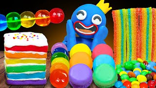 Rainbow Jelly, Macaron & Candy 단 것을 좋아하는 분들을 위한 맛있는 무지개 디저트 Mukbang Asmr