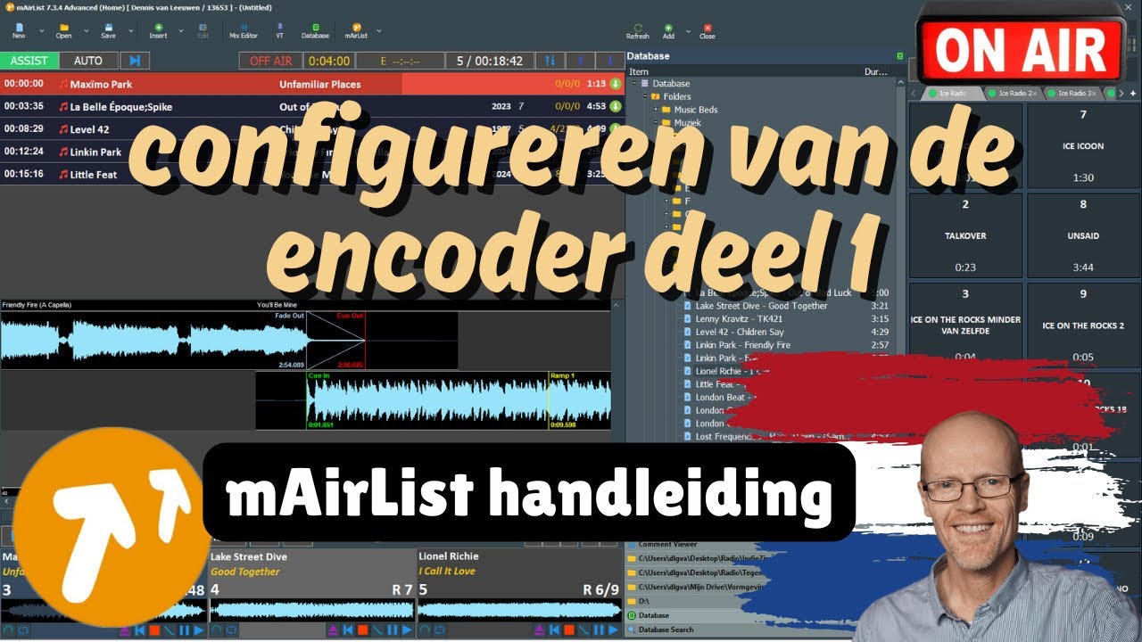 mAirList handleiding - configureren van de encoder #1