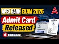 Apex Bank Assam Admit Card 2026 Out | How To Download Apex Bank Admit Card 2026 | By Sumita Ma'am