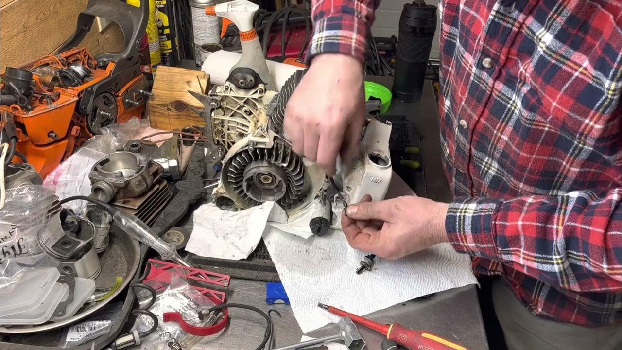 Chainsaw dies randomly, try this…Stihl 056 Fix a bad kill switch wire