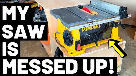 There's Something TERRIBLY WRONG With My Table Saw...