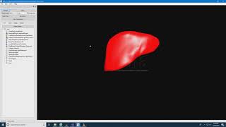 Liver deformation with Novint Falcon on Sofa framework screenshot 5